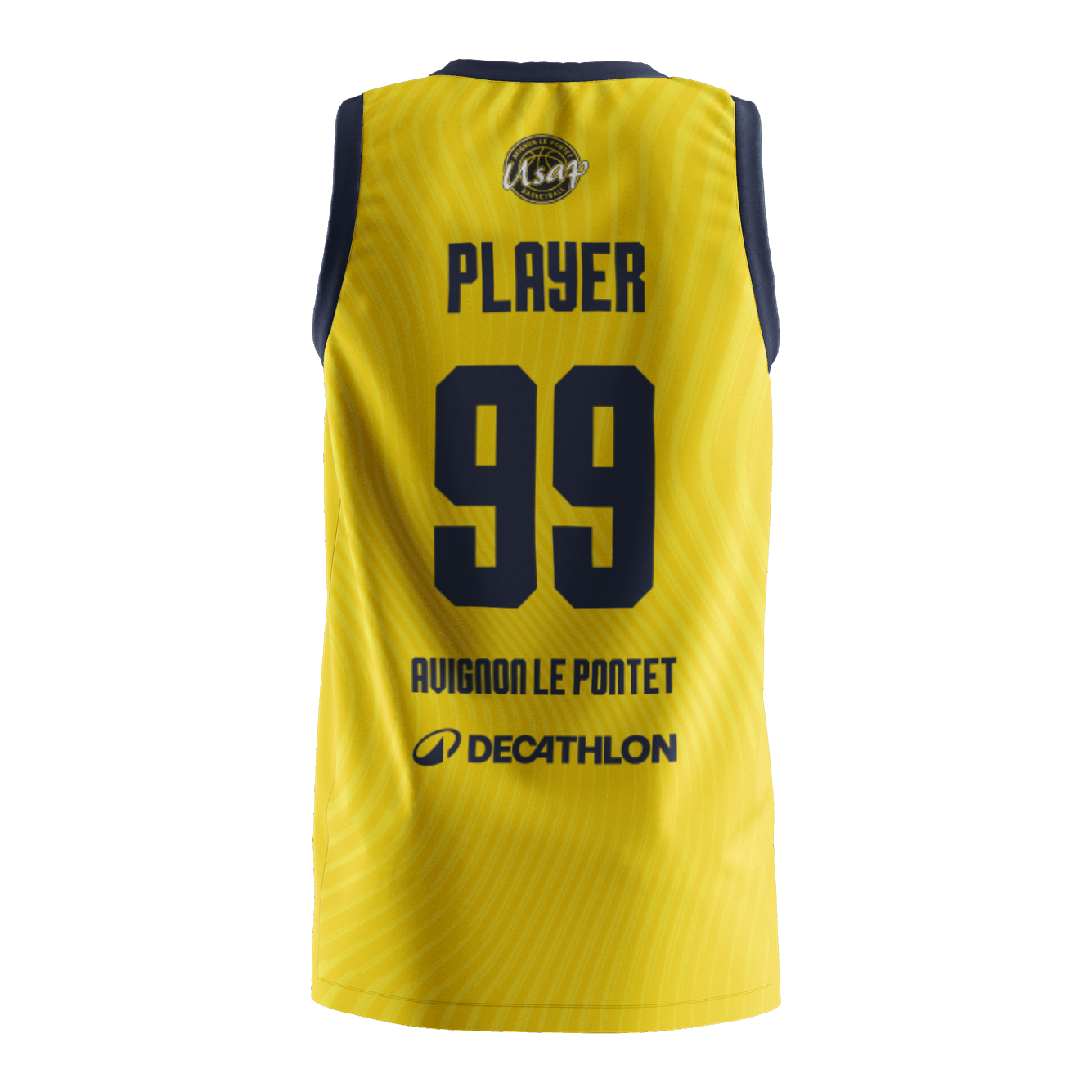 USAP - Maillot De Basket Homme T500 Jaune