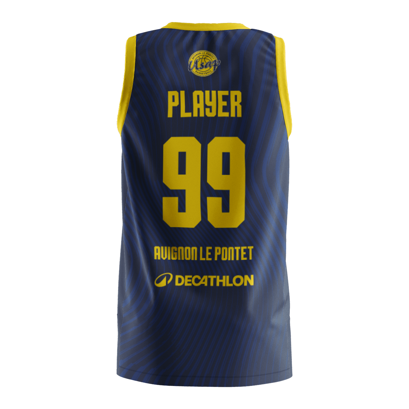 USAP - Maillot De Basket Homme T500 Bleu