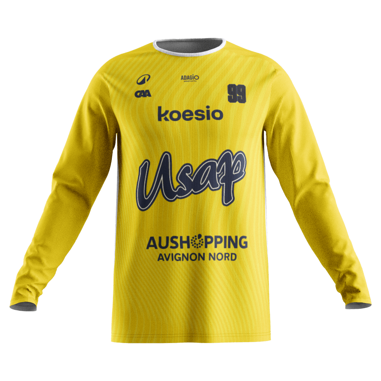 Shooting Shirt Homme ML - USAP Jaune