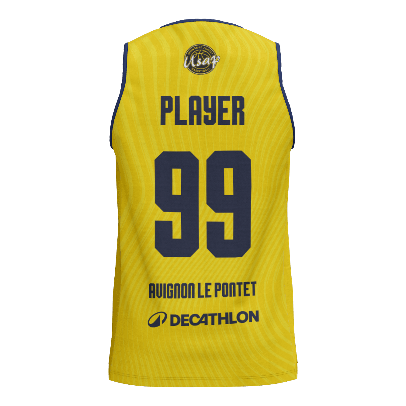 USAP - Maillot De Basket Junior T500 Jaune