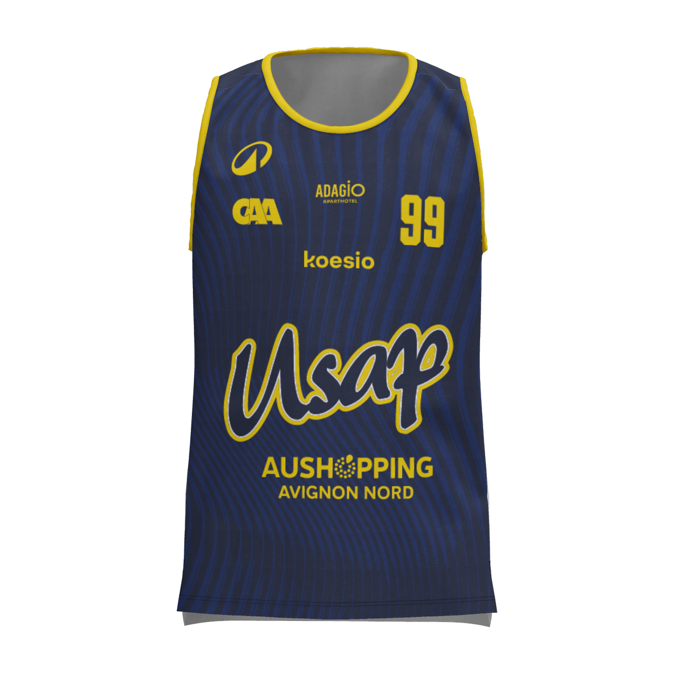 USAP - Maillot De Basket Junior T500 Bleu