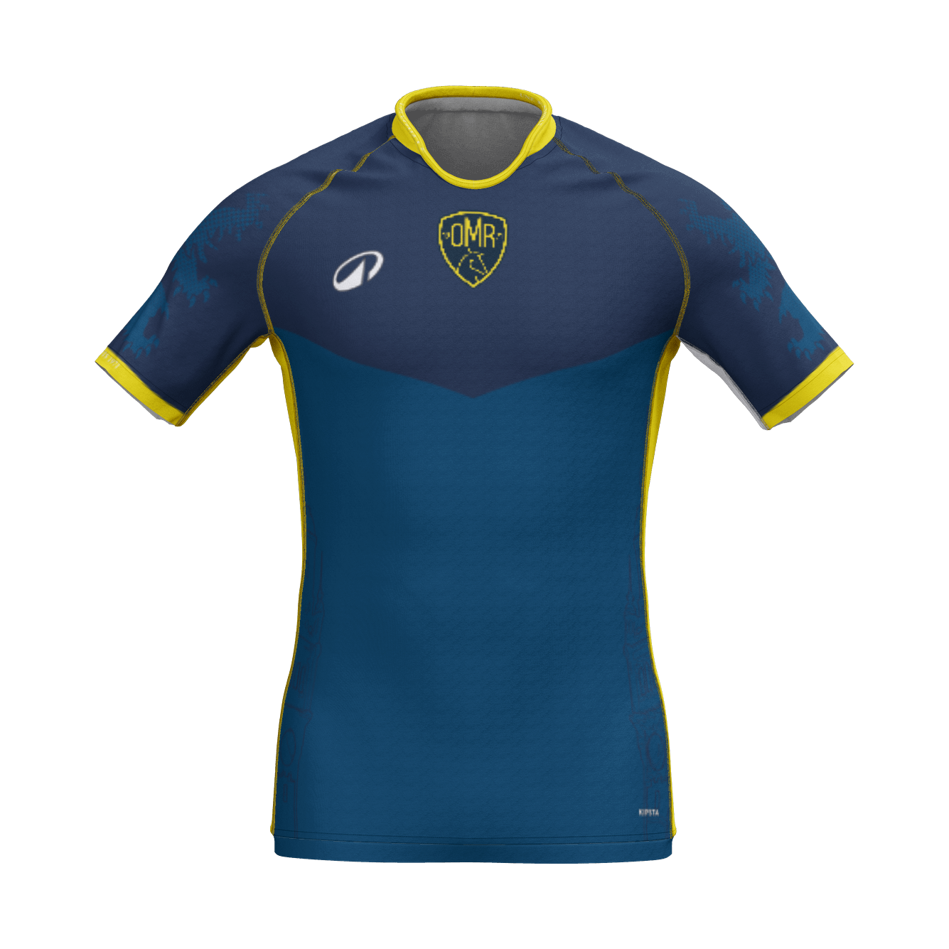 MAILLOT RUGBY MANCHES COURTES HOMME R500 OMR Extérieur