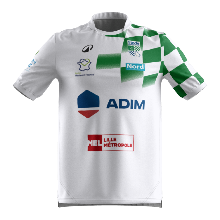 MAILLOT RUGBY HOMME R500 SVLM Blanc